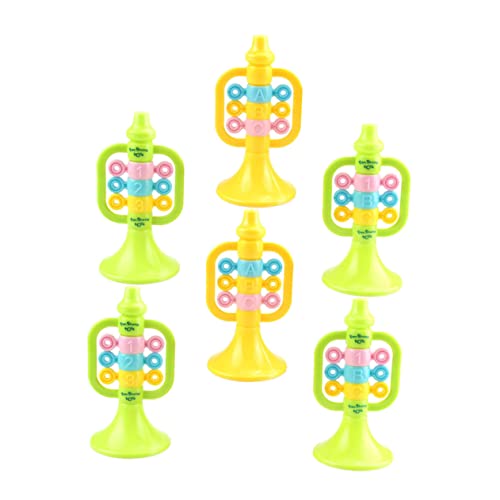 Vaguelly 6St Cartoon-Trompete Simulation kleine Spielzeugtrompete kleine Trompete Modell Dekoration Babytrompete Trumpet Trompeten Kindertrompete Bühnen-Performance-Tools Musikmodell Abs von Vaguelly