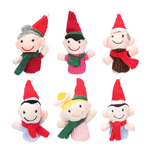 Vaguelly Fingerpuppen-Set Für Die Früherziehung Mit 6 Entzückenden Puppen Für Kinderpartys von Vaguelly