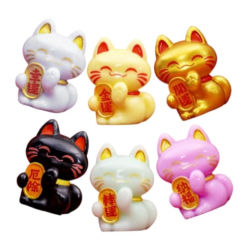 Vaguelly 6St Glückskatzenmodell japanische winkende Katze Glückskatzenstatue Katze Glückskatzenfigur Katzenfigur Dekoration japanische Figuren Katzenspielzeugtunnel Harz Vaguelly 6St Glückskatzenmodell japanische winkende Katze Glückskatzenstatue Katze Glückskatzenfigur Katzenfigur Dekoration japanische Figuren Katzenspielzeugtunnel Harz von Vaguelly