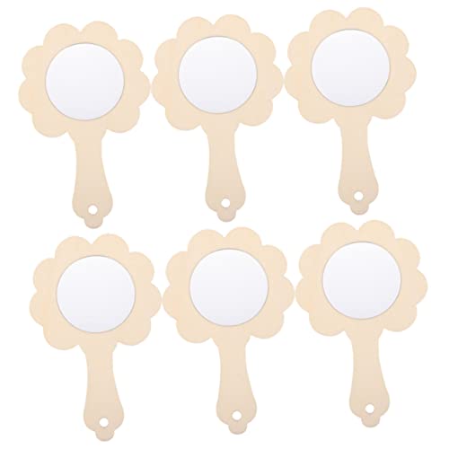 Vaguelly Bemalbare Kinderspiegel 6-teiliges Mini-Spiegel-Set Aus Holz Unlackierte Handspiegel Für Kinder Kreative Dekoration Für Zuhause Vaguelly Bemalbare Kinderspiegel 6-teiliges Mini-Spiegel-Set Aus Holz Unlackierte Handspiegel Für Kinder Kreative Dekoration Für Zuhause von Vaguelly