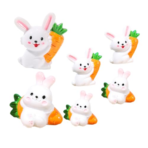 Vaguelly 6St Kreatives weißes Kaninchen Frosch Plüsch Kaninchen Figur hasenfiguren Hase Figur Cute Decor blumendeko Gartendekor Mikro-Ornamente Gartenhasen-Ornamente Harz Vaguelly 6St Kreatives weißes Kaninchen Frosch Plüsch Kaninchen Figur hasenfiguren Hase Figur Cute Decor blumendeko Gartendekor Mikro-Ornamente Gartenhasen-Ornamente Harz von Vaguelly