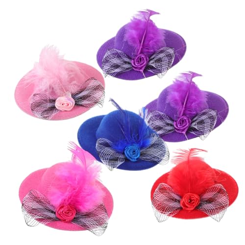 Vaguelly 6St Puppe verkleiden Hut Kappe Trucker-Hut Bucket Hat Frauen Gothic Zubehör bastelset bastelmaterial für Puppenhut Teepartyhüte für kleine Mädchen Miniaturhüte Stoff Vaguelly 6St Puppe verkleiden Hut Kappe Trucker-Hut Bucket Hat Frauen Gothic Zubehör bastelset bastelmaterial für Puppenhut Teepartyhüte für kleine Mädchen Miniaturhüte Stoff von Vaguelly