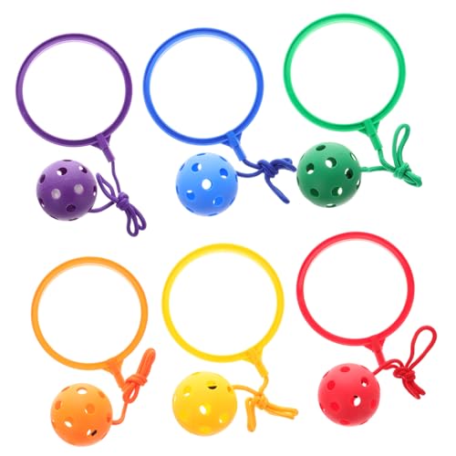 Vaguelly 6St Reifenball sportspiele für flummies f�r kinderspielzeuge Sport Sprungball Springball für Hunde Spielzeugball überspringen Sprungball-Knöchelspielzeug Plastik Vaguelly 6St Reifenball sportspiele für flummies f�r kinderspielzeuge Sport Sprungball Springball für Hunde Spielzeugball überspringen Sprungball-Knöchelspielzeug Plastik von Vaguelly