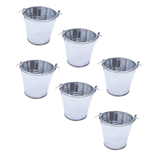 Vaguelly 6St Weißblechfass Eimer mit Deckel Miniatur favorisieren Cool blumenbank Storage Boxes wischeimer Kleiner Aufbewahrungstopf Kompakter Blumentopf aus Eisen Einfügen Silver Vaguelly 6St Weißblechfass Eimer mit Deckel Miniatur favorisieren Cool blumenbank Storage Boxes wischeimer Kleiner Aufbewahrungstopf Kompakter Blumentopf aus Eisen Einfügen Silver von Vaguelly
