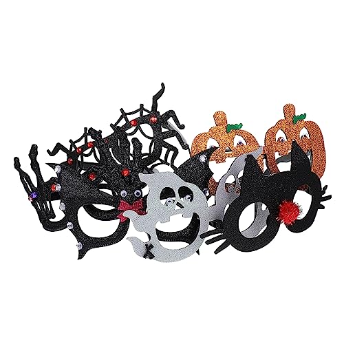 Vaguelly 6St dekorative Gläser für Kürbisse Dekorationen für Piratenpartys Kostüm halloween brillen halloween augenlinsen schnapsgläser Halloween- lustige Brille Filzstoff Vaguelly 6St dekorative Gläser für Kürbisse Dekorationen für Piratenpartys Kostüm halloween brillen halloween augenlinsen schnapsgläser Halloween- lustige Brille Filzstoff von Vaguelly