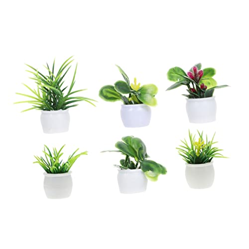 Vaguelly 6St künstliche Grünpflanzen dekorative Miniaturpflanze Puppenhaus-Miniaturartikel klein Figuren kunstpflanze kunstplflanze Mini-Bonsai-Ornament Miniatur-Pflanzenfigur Plastik Green Vaguelly 6St künstliche Grünpflanzen dekorative Miniaturpflanze Puppenhaus-Miniaturartikel klein Figuren kunstpflanze kunstplflanze Mini-Bonsai-Ornament Miniatur-Pflanzenfigur Plastik Green von Vaguelly