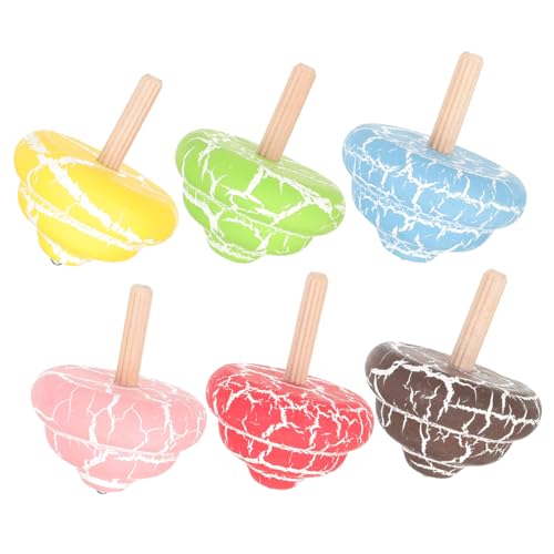 Vaguelly 6Stücke Holz Rotierende Gyroskope Für Hölzernes Geschicklichkeitsspielzeug Für Jahren Vaguelly 6Stücke Holz Rotierende Gyroskope Für Hölzernes Geschicklichkeitsspielzeug Für Jahren von Vaguelly