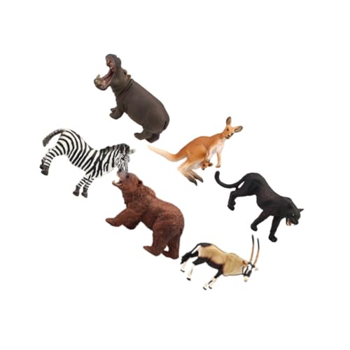 Vaguelly 6Stücke Teiliges Wildtiermodell Spielzeugset Realistische Tierfiguren aus Robustem Kunststoff und Lehrreich für Fördert Farbwahrnehmung und Vorstellungskraft Vaguelly 6Stücke Teiliges Wildtiermodell Spielzeugset Realistische Tierfiguren aus Robustem Kunststoff und Lehrreich für Fördert Farbwahrnehmung und Vorstellungskraft von Vaguelly