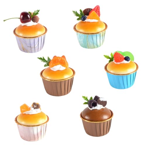 Vaguelly 6Stücke Teiliges von Realistischen Kuchendekorationen Dekorative Cupcake Modelle für Hochzeiten Partys und Fotografie Requisiten und Langlebige Lebensmittelmodelle Vaguelly 6Stücke Teiliges von Realistischen Kuchendekorationen Dekorative Cupcake Modelle für Hochzeiten Partys und Fotografie Requisiten und Langlebige Lebensmittelmodelle von Vaguelly