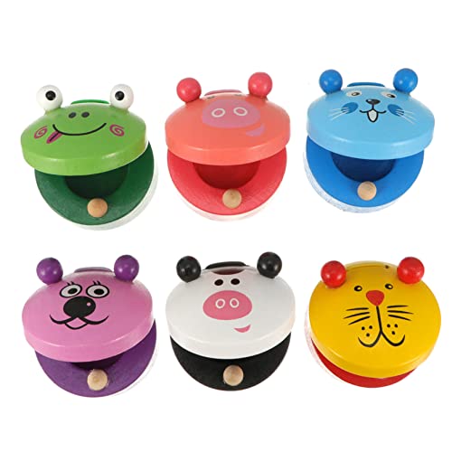 Vaguelly 6er Set Holzspielzeug Musik Instrumente Kastagnetten Für Early Education Puzzle Fördert Die Musikalische Entwicklung Und Motorik Zufällige Tiermotive Vaguelly 6er Set Holzspielzeug Musik Instrumente Kastagnetten Für Early Education Puzzle Fördert Die Musikalische Entwicklung Und Motorik Zufällige Tiermotive von Vaguelly