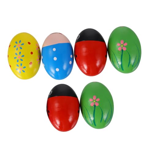 Vaguelly 6st Eierbecher Percussion-Musik-Eier Aus Holzeiern Ostereier Aus Holz Trainingsspielzeug Greifen Perkussionsmusik Egg Shaker Musikalische Eier Aus Holz Hölzern Vaguelly 6st Eierbecher Percussion-Musik-Eier Aus Holzeiern Ostereier Aus Holz Trainingsspielzeug Greifen Perkussionsmusik Egg Shaker Musikalische Eier Aus Holz Hölzern von Vaguelly