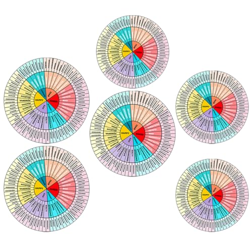 Vaguelly 6st Emotion-Rad-Aufkleber Handytasche Gefühlsdiagramm-Aufkleber Gefühlsradaufkleber Emotionsaufkleber Gefühlsrad-fensteraufkleber Gefühlsaufkleber Computer-Feeling-radaufkleber PVC Vaguelly 6st Emotion-Rad-Aufkleber Handytasche Gefühlsdiagramm-Aufkleber Gefühlsradaufkleber Emotionsaufkleber Gefühlsrad-fensteraufkleber Gefühlsaufkleber Computer-Feeling-radaufkleber PVC von Vaguelly