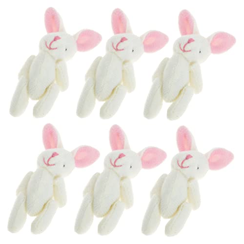 Vaguelly 6st Kaninchen Plüschtier Plüschpuppen Kaninchenfiguren Kaninchen Stopfen Ausgestopfter Hase Plüschkaninchen Stoffhase Hase Stickig Plüsch Stofftier Häschen Zeug Weiß Pp Baumwolle Vaguelly 6st Kaninchen Plüschtier Plüschpuppen Kaninchenfiguren Kaninchen Stopfen Ausgestopfter Hase Plüschkaninchen Stoffhase Hase Stickig Plüsch Stofftier Häschen Zeug Weiß Pp Baumwolle von Vaguelly