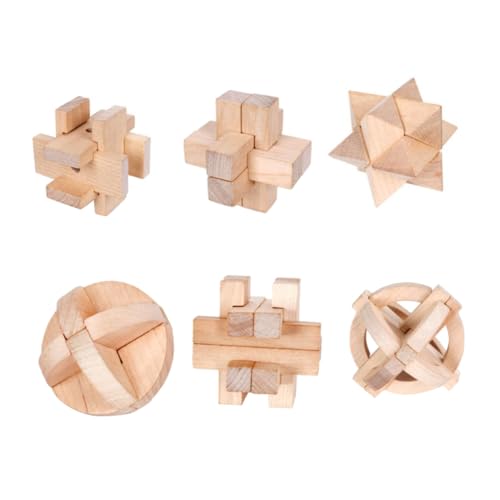 Vaguelly 6st Kongming Schlossspielzeug Puzzlematte Puzzlekleber Kinderspielzeug Kongming-sperre Kongming Schloss Spielspielzeug Freischalten Schlüsselspielzeug Zum Entwirren Holz Vaguelly 6st Kongming Schlossspielzeug Puzzlematte Puzzlekleber Kinderspielzeug Kongming-sperre Kongming Schloss Spielspielzeug Freischalten Schlüsselspielzeug Zum Entwirren Holz von Vaguelly