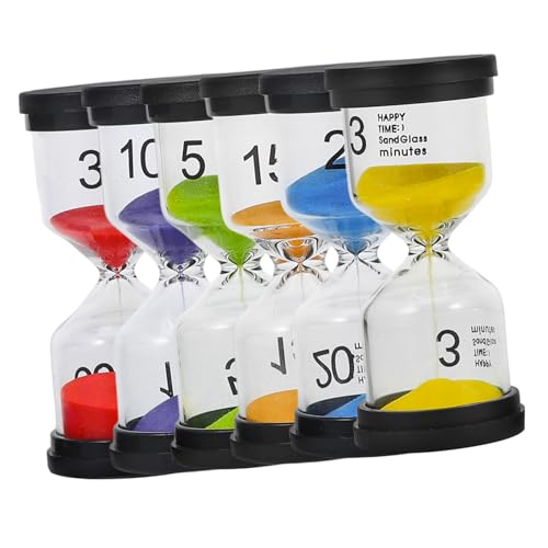 Vaguelly 6st Sanduhr-Ornamente Batteriebetriebene Digitale Wanduhr Digitaler Wecker Sanduhren Radiowecker Dreher Digitaluhr Wanduhren Timer Doppelseitige Wanduhr Sandkunst Behälter Glas Vaguelly 6st Sanduhr-Ornamente Batteriebetriebene Digitale Wanduhr Digitaler Wecker Sanduhren Radiowecker Dreher Digitaluhr Wanduhren Timer Doppelseitige Wanduhr Sandkunst Behälter Glas von Vaguelly