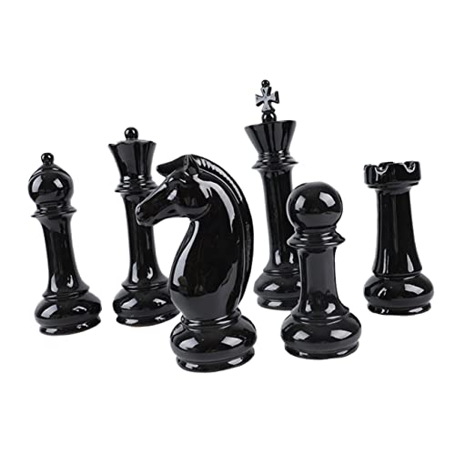 Vaguelly 6-teiliges Set Aus Schwarzer Keramik Schmuck Bürodekoration von Vaguelly