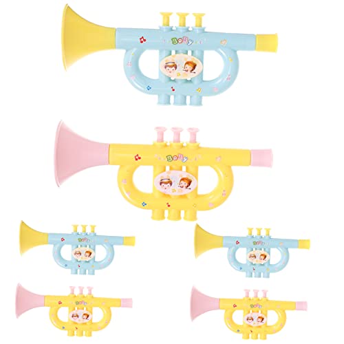 Vaguelly 6st Trompeteninstrument Kleinkinderinstrumente Studentische Trompete Instrument Für Trompete Leier Spielzeughupe -trompete Spielzeugflöte Trompetenzubehör Abs Vaguelly 6st Trompeteninstrument Kleinkinderinstrumente Studentische Trompete Instrument Für Trompete Leier Spielzeughupe -trompete Spielzeugflöte Trompetenzubehör Abs von Vaguelly