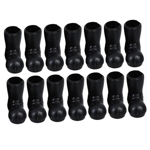 Vaguelly 7 Paar Mini Schuhe Stiefel Für Puppen Zwergstiefel Weihnachtsfiguren Basteln Zwerg Mini Outfit Weihnachtsparty Dekoration Schneemänner Schneemann Weihnachtsschmuck von Vaguelly