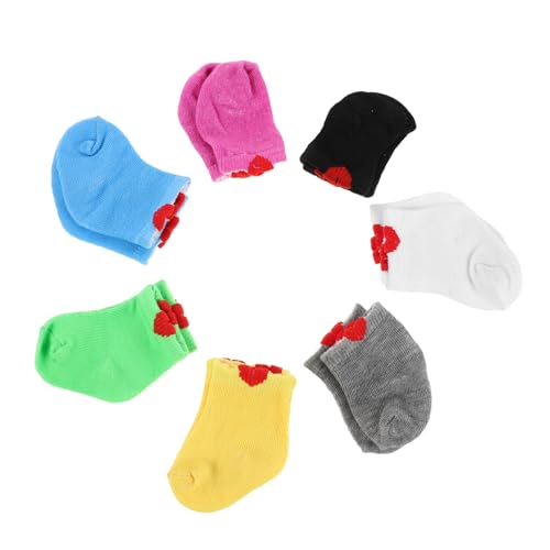 Vaguelly 7 Paare Puppensocken für American Doll Weiche Kleine Socken Bunten Farben Passgenaues Zubehör für Puppenbekleidung und Fantasievolles Verkleiden Vaguelly 7 Paare Puppensocken für American Doll Weiche Kleine Socken Bunten Farben Passgenaues Zubehör für Puppenbekleidung und Fantasievolles Verkleiden von Vaguelly