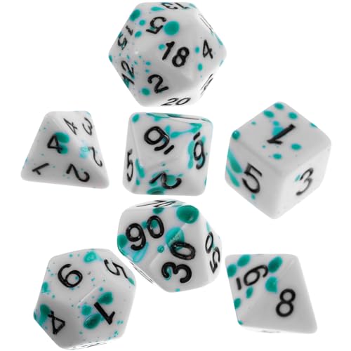 Vaguelly 7 Stück Würfel Mini Würfel Spiel Requisiten Spielwürfel Würfel Farbige Würfel Brettspiel Werkzeug Würfel Für Spiel Große Zahlenwürfel Spielzubehör Würfelspiele Würfellayouts von Vaguelly