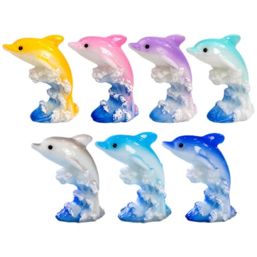 Vaguelly 7stücke Teiliges Mini-Delfin- Aus Resin Bunte Delfin-Figuren Für Miniaturgärten Aquarien Bastelprojekte Kreative Tierornamente Für Garten Balkon Innenräume Vaguelly 7stücke Teiliges Mini-Delfin- Aus Resin Bunte Delfin-Figuren Für Miniaturgärten Aquarien Bastelprojekte Kreative Tierornamente Für Garten Balkon Innenräume von Vaguelly