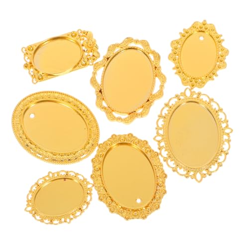 Vaguelly 7 Stück Teiliges Kleine Vintage Bilderrahmen aus Metall Goldene Ovale Mini-fotorahmen mit Filigraner Verzierung für Puppenhaus Möbel DIY Foto Display und Festliche Dekoration Vaguelly 7 Stück Teiliges Kleine Vintage Bilderrahmen aus Metall Goldene Ovale Mini-fotorahmen mit Filigraner Verzierung für Puppenhaus Möbel DIY Foto Display und Festliche Dekoration von Vaguelly