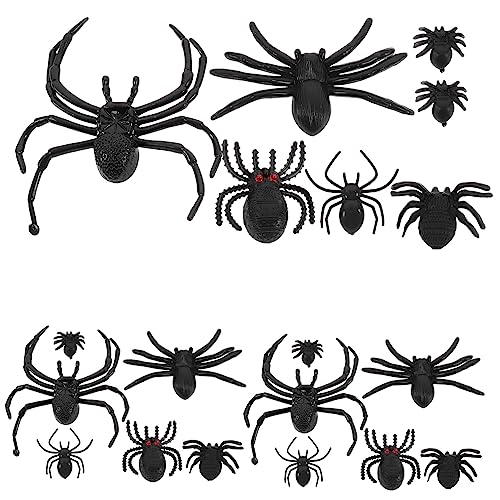 Vaguelly 70 Stück Streich Dekorationen Halloween- Spinne Schaum Gruselige Party-Requisiten Halloween-Requisite Zubehör Für Halloween-szenen Black Plastik von Vaguelly