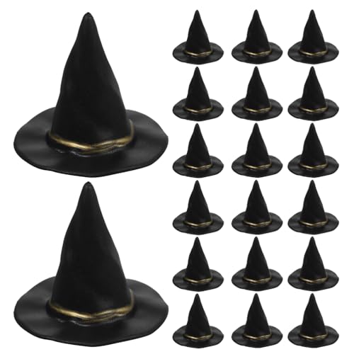 Vaguelly 72 Miniatur-Hexenhüte: Halloween-Basteldekorationen – Schwarzer Hexenhut aus Kunststoff für Puppenhäuser – Halloween-Partyzubehör, Spukhaus-Layout Vaguelly 72 Miniatur-Hexenhüte: Halloween-Basteldekorationen – Schwarzer Hexenhut aus Kunststoff für Puppenhäuser – Halloween-Partyzubehör, Spukhaus-Layout von Vaguelly