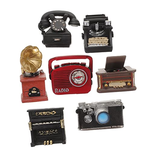 Vaguelly 7Stücke Mini Dekoration Teiliges Retro Puppenhaus Möbel Vintage Resin Figuren für Bar Wohnkultur für Freunde Vaguelly 7Stücke Mini Dekoration Teiliges Retro Puppenhaus Möbel Vintage Resin Figuren für Bar Wohnkultur für Freunde von Vaguelly