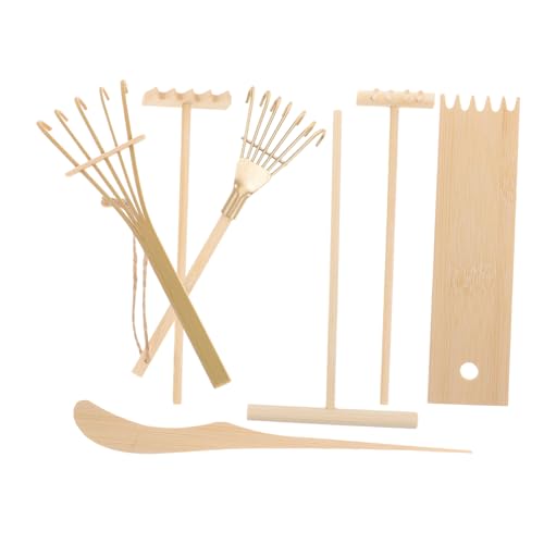 Vaguelly 7Stücke Teiliges Sandrechen für Kreative Sandkunst Sandspielzeug für Zen Garten und DIY Projekte Leichte Rechen für Erwachsene Zubehör für Sandtisch Vaguelly 7Stücke Teiliges Sandrechen für Kreative Sandkunst Sandspielzeug für Zen Garten und DIY Projekte Leichte Rechen für Erwachsene Zubehör für Sandtisch von Vaguelly