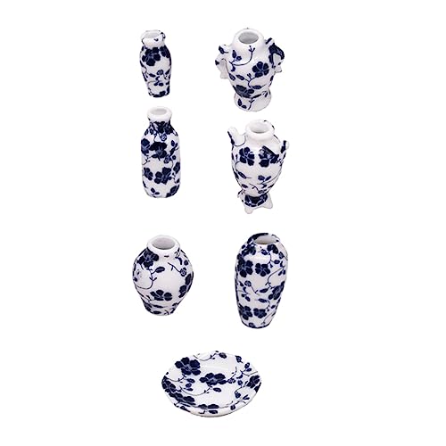 Vaguelly Elegante Miniatur-Porzellan-Kekse - 7 Stück - Für Puppenhaus- & Mini-vase Vaguelly Elegante Miniatur-Porzellan-Kekse - 7 Stück - Für Puppenhaus- & Mini-vase von Vaguelly