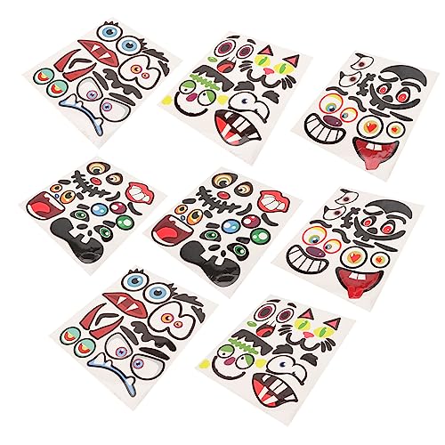 Vaguelly 8 Blätter Kürbis-Aufkleber Halloween -Aufkleber Kürbisaufkleber Für Kürbis- Kürbis Handwerk Aufkleber Beschichtetes Papier Selbstklebend Beschichtete Helle Folie von Vaguelly