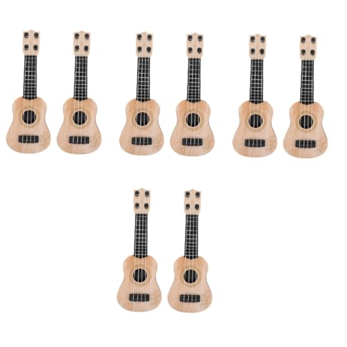 Vaguelly 8 STK Mini-Ukulele Ukulele-Modell Für Kleinkinder Mini-Spielzeug Reisespielzeug Mini-Gitarre Kindergitarre Für Jungen Bassgitarren Instrumente Saiteninstrument Plastik Mädchen von Vaguelly