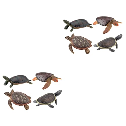 Vaguelly 8 STK Schildkrötenmodell Spielzeug Puppenstubentier Schildkrötenskulptur kinderspielzeug schildkröte Spielzeug Spielzeuge plastische Ornamente realistische Schildkrötentiere Export von Vaguelly