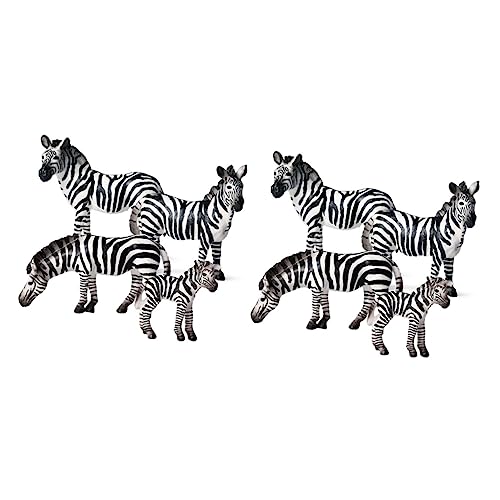 Vaguelly 8 STK Zebra-Modell-Spielzeug Kleinkinderschürze Kinderwagenkorb für unter den Kinderwagen Kinderspielzeug Raupe Hundespielzeug spaß Spielzeuge b Toys barn Modelle fest Dekorationen von Vaguelly