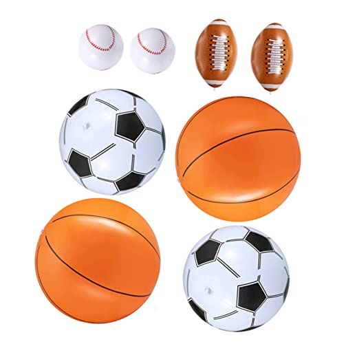 Vaguelly 8 Stück Aufblasbare Sportball -Set kleine Wasserbälle Schwimmbälle für Sportbälle aufblasbarer Ball Wasserbälle aufblasbar aufblasbare Bälle im Freien PVC Vaguelly 8 Stück Aufblasbare Sportball -Set kleine Wasserbälle Schwimmbälle für Sportbälle aufblasbarer Ball Wasserbälle aufblasbar aufblasbare Bälle im Freien PVC von Vaguelly