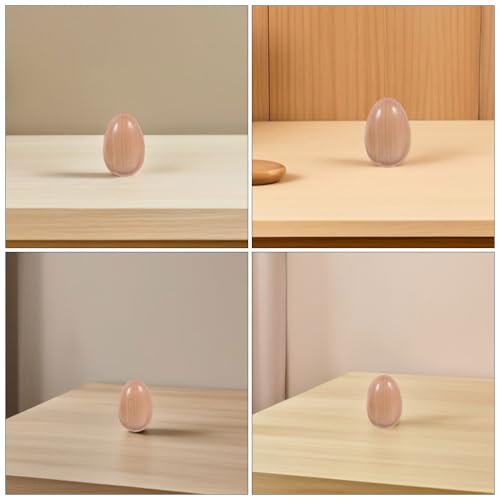 Vaguelly 8 Stück Eierschüttler-Maracas: Musikalische Ostereier aus Holz mit Schlagwerk für Kinder, Musikinstrumente, Spielzeug für Kleinkinder, Babys, Musiklernen von Vaguelly