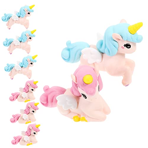 Vaguelly 8 Stück Einhorn-Ornamente Miniatur Einhorn Handwerk Kuchendekoration Party Mini -Unicorn -Figur tooniesfiguren cute decor gartendeko Einhorn-Cupcake-Topper Einhorn-Verzierung Harz Vaguelly 8 Stück Einhorn-Ornamente Miniatur Einhorn Handwerk Kuchendekoration Party Mini -Unicorn -Figur tooniesfiguren cute decor gartendeko Einhorn-Cupcake-Topper Einhorn-Verzierung Harz von Vaguelly
