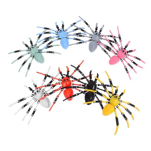 Vaguelly 8 Stück Gefälschte Spinnen-Actionfiguren – 3D-Spinnen-Spielfiguren mit beweglichen Gelenken, riesige Insektenmodelle, Halloween-Dekorationen, DIY-Insektenspielzeug für Kinder, Partyzubehör Vaguelly 8 Stück Gefälschte Spinnen-Actionfiguren – 3D-Spinnen-Spielfiguren mit beweglichen Gelenken, riesige Insektenmodelle, Halloween-Dekorationen, DIY-Insektenspielzeug für Kinder, Partyzubehör von Vaguelly