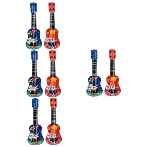 Vaguelly 8 Stück Mini Gitarre Spielzeuggitarre Für Mädchen Kinder Im Alter Von 5–9 Jahren Mädchengitarre Kindergitarre Für Mädchen Spielzeuggitarre Für Kleinkinder 1–3 von Vaguelly