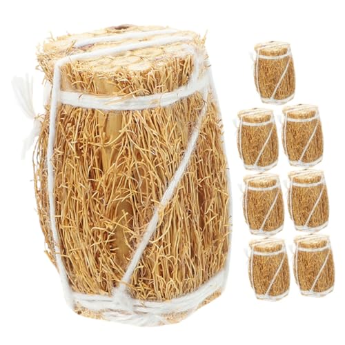 Vaguelly 8 Stück Miniatur Heuballen Dekoration Teiliges für Puppenhaus Kreative Deko Elemente für Mini Farmgestaltung Langlebiges und Sicheres Material für Mehr Freude Beim DIY Vaguelly 8 Stück Miniatur Heuballen Dekoration Teiliges für Puppenhaus Kreative Deko Elemente für Mini Farmgestaltung Langlebiges und Sicheres Material für Mehr Freude Beim DIY von Vaguelly