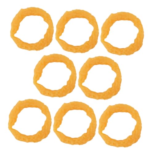 Vaguelly 8 Stück Simulierte Tintenfischringe Display Künstliche Tintenfischringe Tintenfischringe Foto Requisite Modell Display Zubehör Requisite Für Frittierte Lebensmittel von Vaguelly