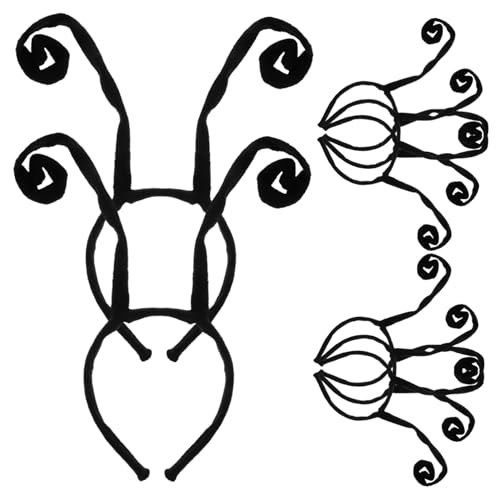 Vaguelly 8 Stück Teiliges Halloween Haarband mit Schmetterlingsdesign Leicht und Bequem für Kostümpartys und Feste für Erwachsene von Vaguelly