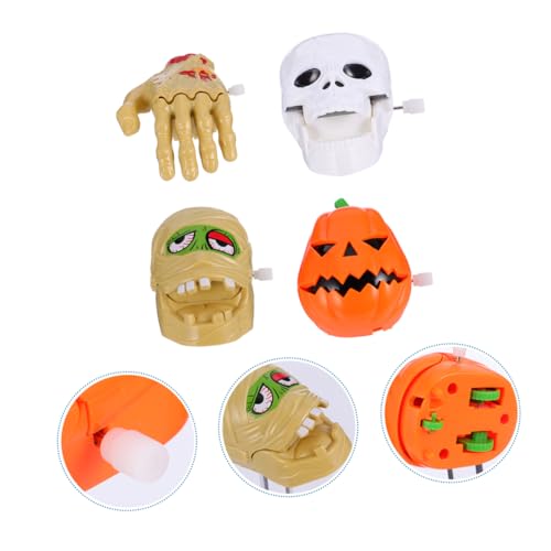 Vaguelly 8 Stück Teiliges Halloween Wind Up Gruselige Skelett Kürbis Lustige Mechanische Spielzeuge für Kindergeburtstag Halloween Party Deko von Vaguelly