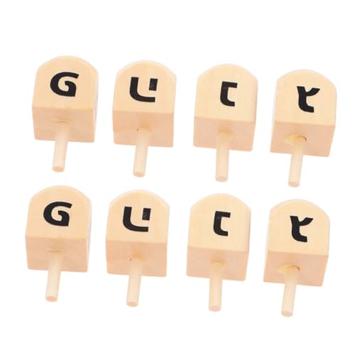 Vaguelly 8 Stück Teiliges Hanukkah Dreidel aus Holz Handbemalte Kompakte Holz für Festliche Spiele und Familienunterhaltung zu Chanukka für Drinnen und Unterwegs Vaguelly 8 Stück Teiliges Hanukkah Dreidel aus Holz Handbemalte Kompakte Holz für Festliche Spiele und Familienunterhaltung zu Chanukka für Drinnen und Unterwegs von Vaguelly