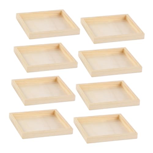 Vaguelly 8 Stück Teiliges Holz Puzzle Organizer mit Einzigartigem Design Stabilen Naturbelassenen Sortier und Aufbewahrungstabletts für Puzzle Fördert Räumliche Vorstellungskraft von Vaguelly