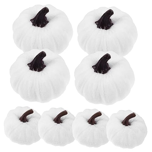Vaguelly 8 Stück Teiliges Künstliche Kürbisse für Halloween Dekoration Realistische Pumpkins Weiß für Erntedankfest und Kreative Arrangements Vaguelly 8 Stück Teiliges Künstliche Kürbisse für Halloween Dekoration Realistische Pumpkins Weiß für Erntedankfest und Kreative Arrangements von Vaguelly