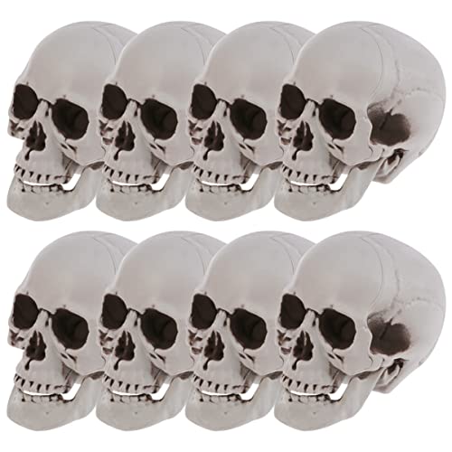 Vaguelly 8 Stück Teiliges Skelett Kopf Halloween Deko Set Gruselige Schädel Requisiten für Partys Indoor Outdoor Nutzung Ergänzung für Ihre Halloween Dekoration Vaguelly 8 Stück Teiliges Skelett Kopf Halloween Deko Set Gruselige Schädel Requisiten für Partys Indoor Outdoor Nutzung Ergänzung für Ihre Halloween Dekoration von Vaguelly
