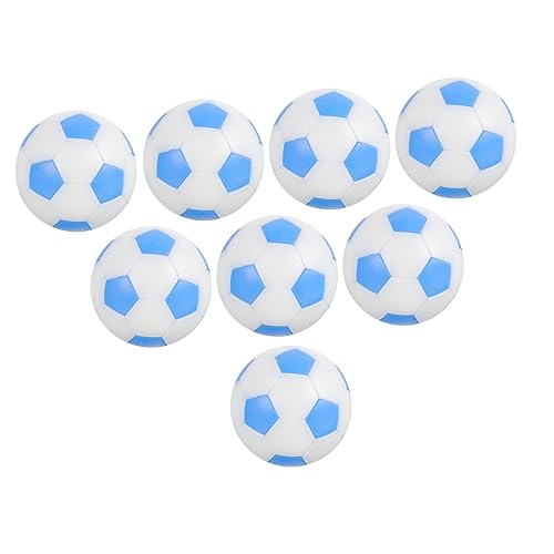 Vaguelly 8 Stück Zubehör für Tischfußball tischfussballtisch Foosball spieltisch Kicker Tischfußball-Tischplatte Mini Tischfußball, kleine Bälle auswechselbare Kickerbälle 8 Ball Plastik von Vaguelly
