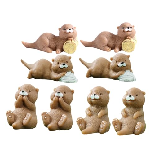 Vaguelly 8-teiliges Figurenset Miniatur-Otter für Landschaftsdekor Kunstharz Handwerkskunst für Zuhause Büro Cafeteria Dekorative Figuren Vaguelly 8-teiliges Figurenset Miniatur-Otter für Landschaftsdekor Kunstharz Handwerkskunst für Zuhause Büro Cafeteria Dekorative Figuren von Vaguelly
